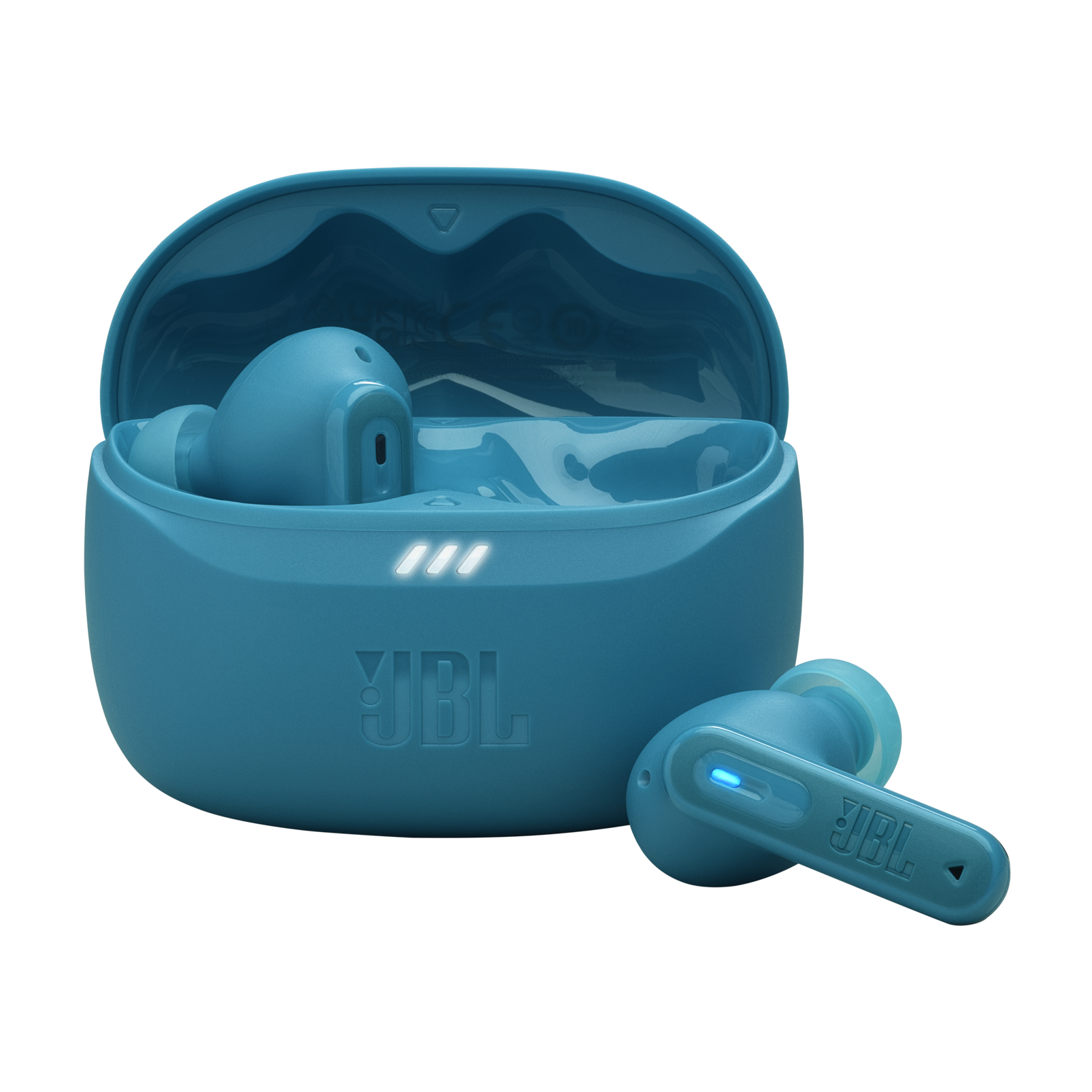 JBL Tune Beam 2 - Turquoise - True Wireless Noise Cancelling Earbuds - Hero